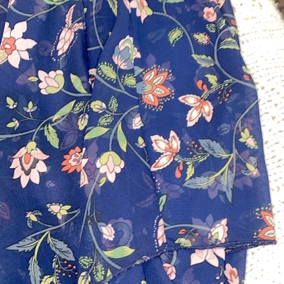 Market & Spruce blue floral kimono size XLarge - Picture 7 of 7
